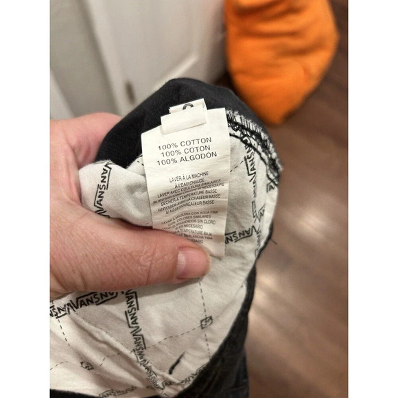 Vans Cargo Shorts Mens 30 Gray Charcoal Plaid 12" Inseam Skater 100% Cotton - Picture 9 of 9